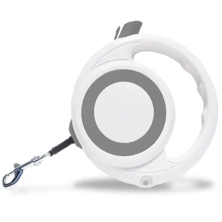 5m Retractable Dog Leash with Anti-Slip Handle and One-Handed Brake for Small to Medium Dogs