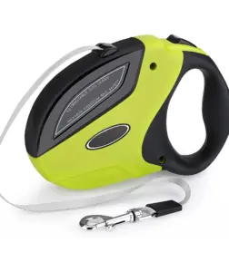 Strong Retractable Dog Leash with Ergonomic Handle and One-Handed Brake