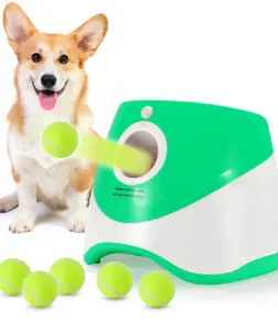 Compact Automatic Dog Tennis Ball Launcher: Interactive Pet Play & Exercise Toy