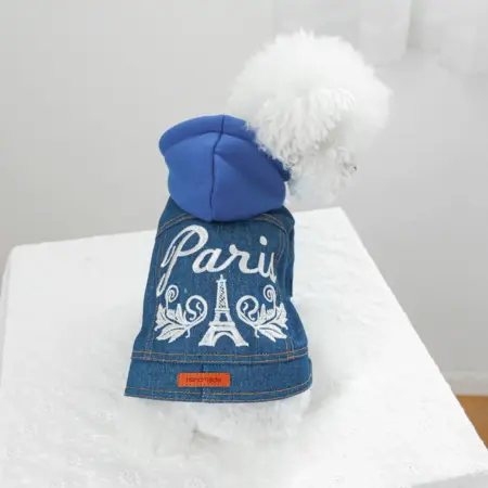 Cozy Denim Pet Jacket