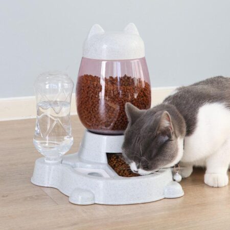 2-in-1 Cat Food Feeder Bowl