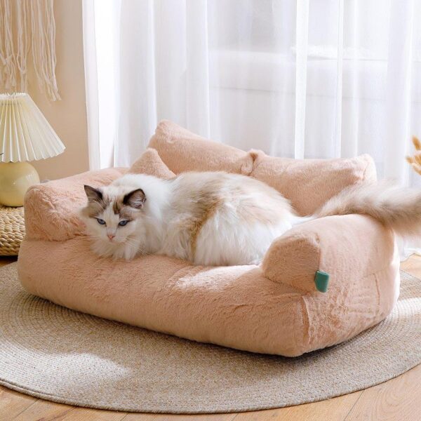 Winter Plush Pet Sofa Bed