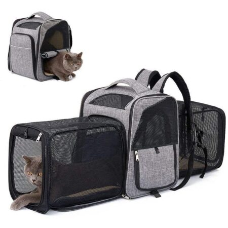 Expandable Cat and Small Dog Carrier Backpack