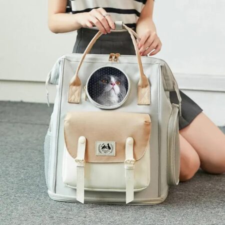 Large Capacity Cat and Small Dog Breathable Backpack