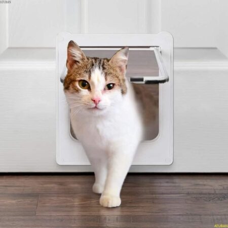 4-Way Rotary Lock Cat Door
